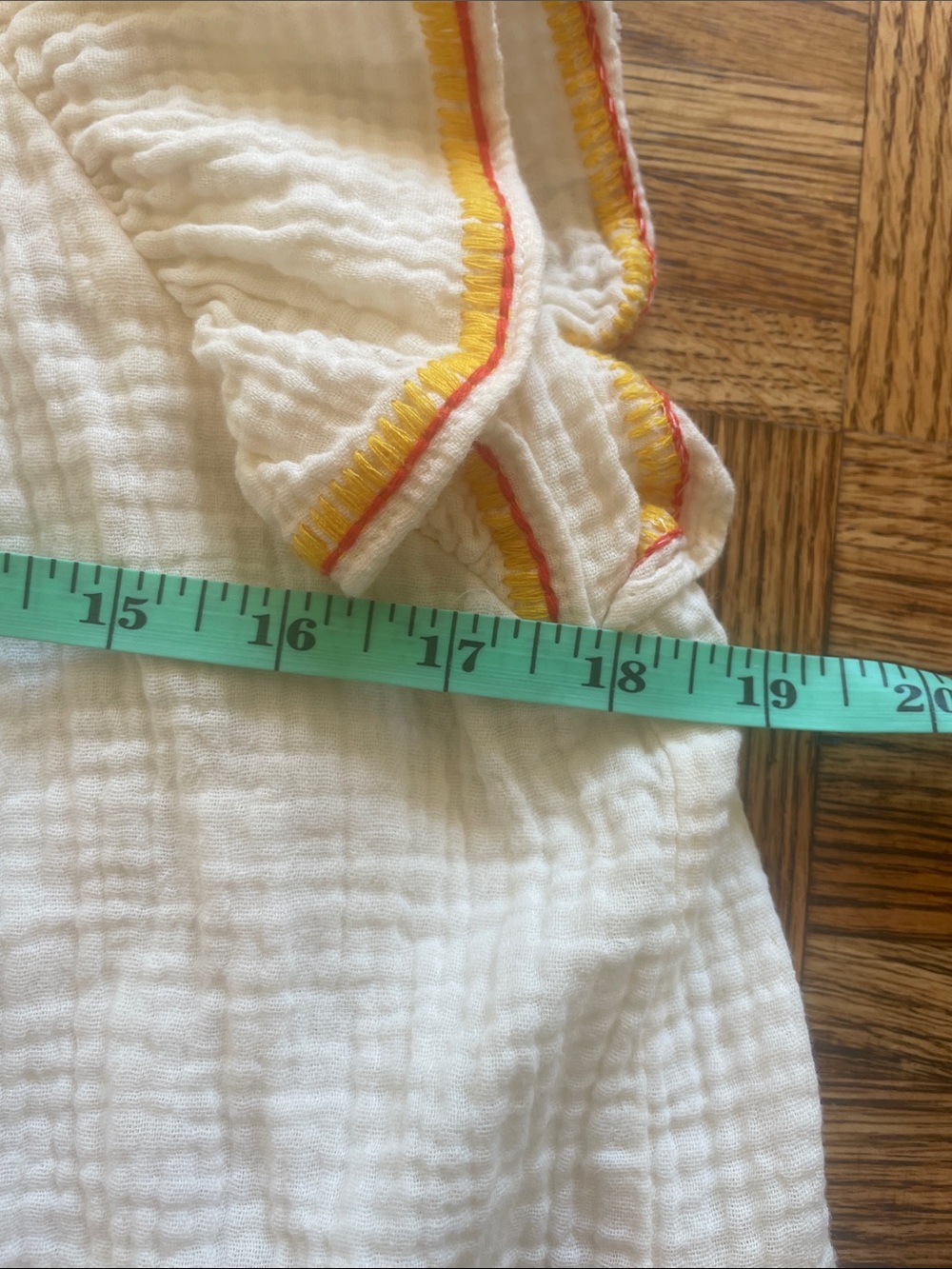 Umgee Cream Textured Gauze Seersucker Tank Top Medium 100% Cotton Summer - Picture 8 of 9